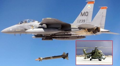 Một thành tích đặc biệt khác cũng liên quan đến chiếc F-15E này, được xác lập vào năm 1991, trong chiến dịch "Bão sa mạc", khi nó thả một quả bom dẫn đường trúng chiếc trực thăng tấn công Mi-24 của Iraq, khi máy bay lên thẳng đang hoạt động ở độ cao 240 - 300 mét.