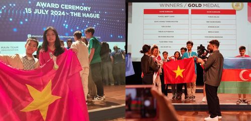  Bùi Yến Chi giành huy chương Vàng tại Olympic STEM quốc tế 2024. 