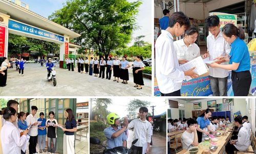 Các thí sinh tham dự kỳ thi tốt nghiệp THPT quốc gia luôn nhận được sự quan tâm của gia đình, nhà trường và toàn xã hội.