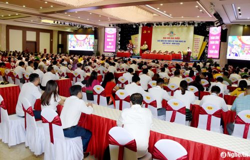 Quang cảnh phiên trù bị Đại hội đại biểu các dân tộc thiểu số tỉnh Nghệ An lần thứ IV. Ảnh: Công Kiên