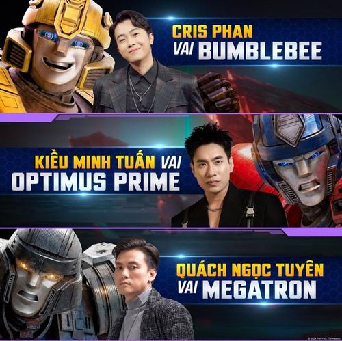 Dàn sao Việt lồng tiếng cho “Transformers Một”