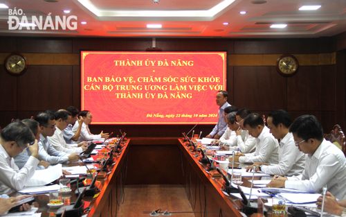 Quang cảnh buổi làm việc. Ảnh: L.P