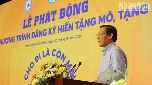 Phan Văn Mãi, Chủ tịch Ủy ban nhân dân Thành phố Hồ Chí Minh phát biểu tại Lễ phát động.