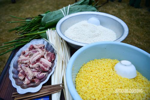 Nguyên liệu đã sẵn sàng.