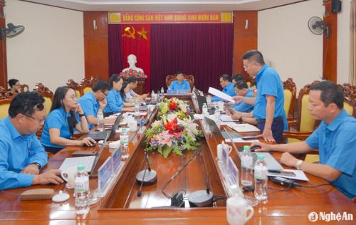 Quá trình tinh gọn của tổ chức Công đoàn Nghệ An luôn đảm bảo yêu cầu về chất lượng hoạt động và năng lực của nhân sự. Ảnh tư liệu: Thanh Vân