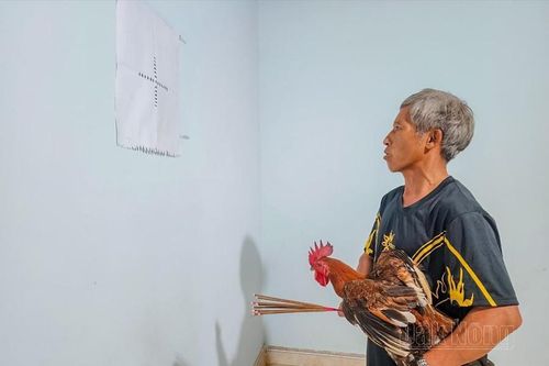 Đồng bào Mông trên địa bàn tỉnh Đắk Nông làm lễ cúng tổ tiên và dán giấy bản đón năm mới