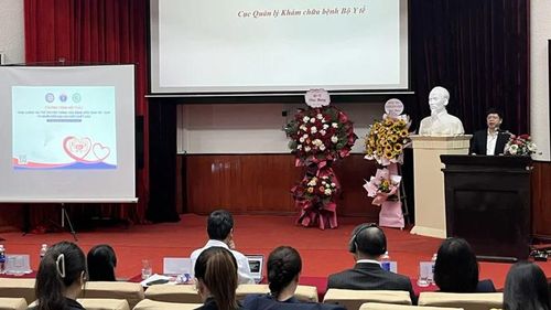 Đại diện Cục Quản lý khám, chữa bệnh (Bộ Y tế) chia sẻ thông tin nội dung Thông tư 48 tại hội thảo