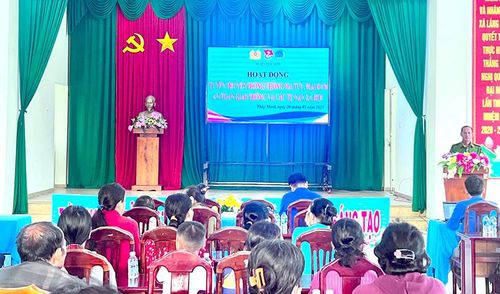 Tổ chức tuyên truyền phòng, chống tội phạm, tệ nạn xã hội cho người dân tại thị trấn Mỹ An, huyện Tháp Mười