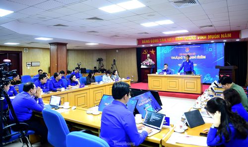 Quang cảnh hội nghị Tổng kết Tháng Thanh niên năm 2025. Ảnh: Xuân Tùng