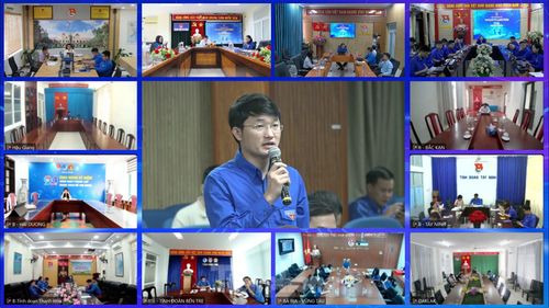 Hội nghị diễn ra theo hình thức trực tiếp kết hợp trực tuyến.