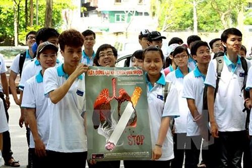 Học sinh triển khai hoạt động PCTH thuốc lá