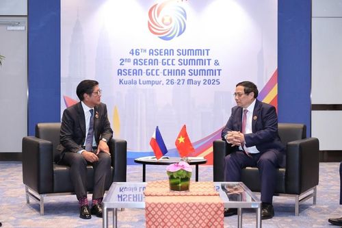 Thủ tướng Phạm Minh Chính đề nghị hai bên tích cực thúc đẩy một số trọng tâm hợp tác thời gian tới, trong đó dành ưu tiên cao cho các hoạt động trao đổi đoàn cấp cao và các cấp - Ảnh: VGP/Nhật Bắc