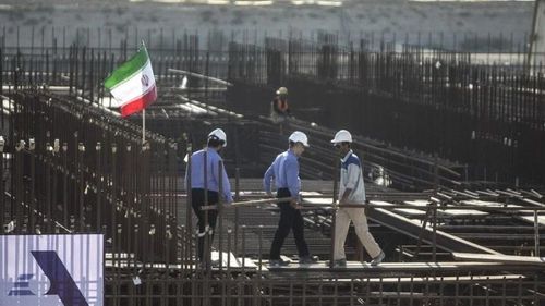 Ảnh minh họa: Công trường xây dựng giai đoạn 2 của Nhà máy điện hạt nhân Bushehr của Iran ở Bushehr, miền nam Iran, vào ngày 10/11/2019. (Ảnh: XINHUA)