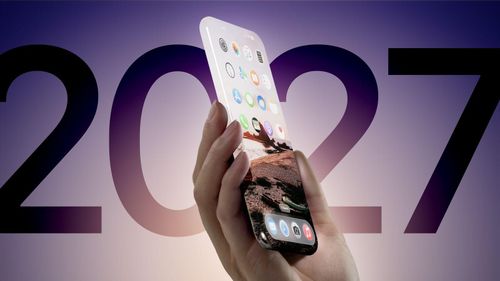 iPhone Pro kỷ niệm 20 năm sẽ có thiết kế chủ yếu làm bằng kính, màn hình cong. Ảnh: Macrumors