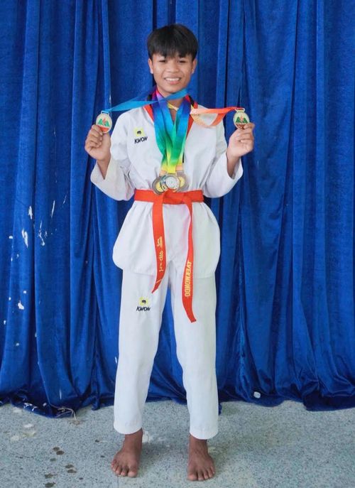 Rcom Y Quảng đạt nhiều huy chương trong bộ môn Taekwondo. Ảnh: Đ.L
