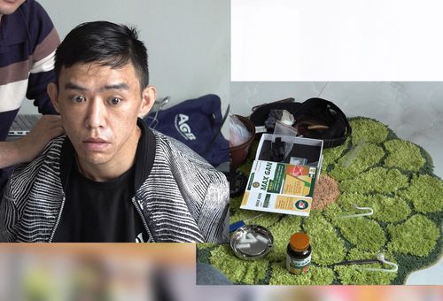 Đối tượng Nguyễn Hoàng Hải cùng tang vật