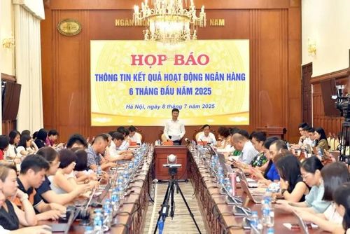  Phó Thống đốc Phạm Thanh Hà chủ trì phiên họp báo sáng 8/7. 