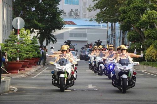  Công an TPHCM ra quân đợt cao điểm trấn áp tội phạm. (Ảnh: Phúc Uyên) 