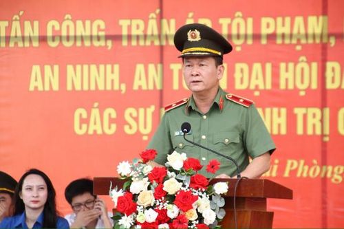 Thiếu tướng Bùi Quang Bình, Giám đốc Công an TP Hải Phòng phát lệnh ra quân.