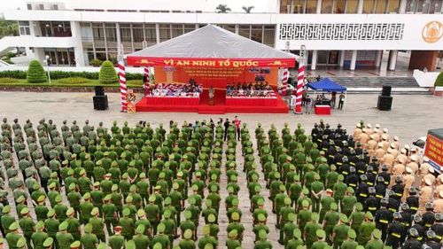 Toàn cảnh buổi lễ tại Cung văn hóa lao động hữu nghị Việt - Tiệp (TP Hải Phòng).