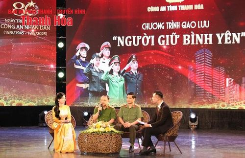 Thượng tá Lê Hồng Thái, Trưởng phòng Cảnh sát Quản lý hành chính về trật tự xã hội và Thượng tá Hà Văn Hải, Trưởng phòng An ninh kinh tế, Công an tỉnh Thanh Hóa tham gia giao lưu trực tiếp tại chương trình.