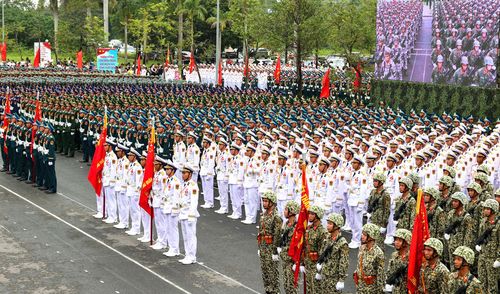 Quang cảnh buổi kiểm tra huấn luyện