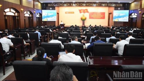Quang cảnh hội nghị chiều 15/8. (Ảnh: ANH ĐÀO)