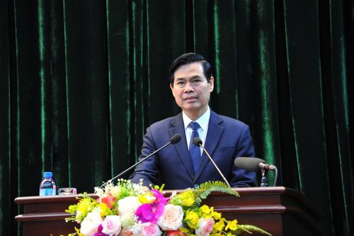 Đồng chí Hoàng Quốc Khánh, Bí thư Tỉnh ủy Lạng Sơn phát biểu nhận nhiệm vụ