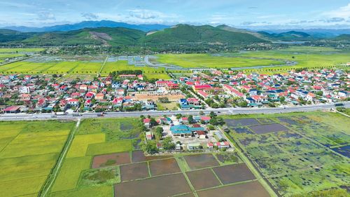 Một góc xã Bắc Trạch nhìn từ trên cao - Ảnh: P.S
