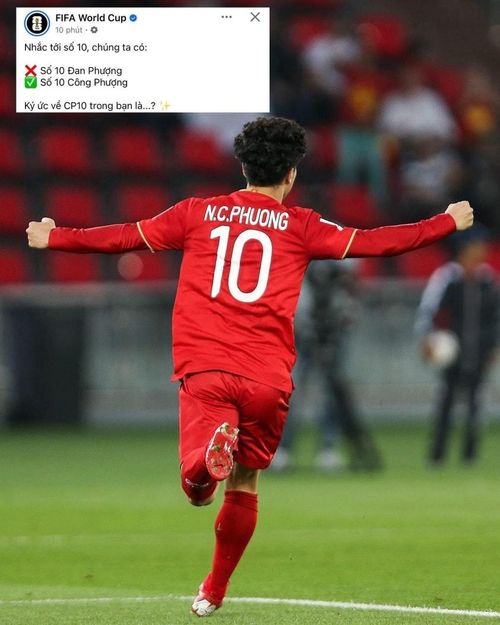 FIFA nhắc tên Công Phượng trên fanpage chính thức.
