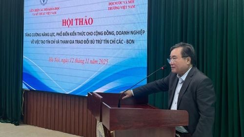  Tiến sĩ Phạm Quang Thao, Phó Chủ tịch Liên hiệp Hội Việt Nam phát biểu khai mạc. 