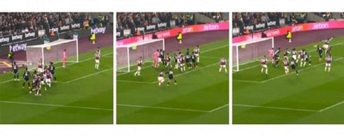 Các cầu thủ Arsenal đứng ở cột xa rồi đồng loạt di chuyển đến cột gần khi bóng được rót vào vòng cấm