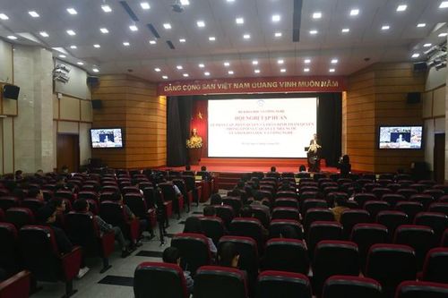 Toàn cảnh sự kiện hội nghị trực tuyến với các địa phương để tổng kết việc triển khai phân cấp, phân quyền, phân định thẩm quyền trong các lĩnh vực thuộc phạm vi quản lý của Bộ KH&amp;CN.