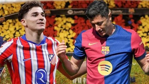 Barca muốn có được sự phục vụ của Alvarez một khi Lewandowski rời đi. (Ảnh: Goal)