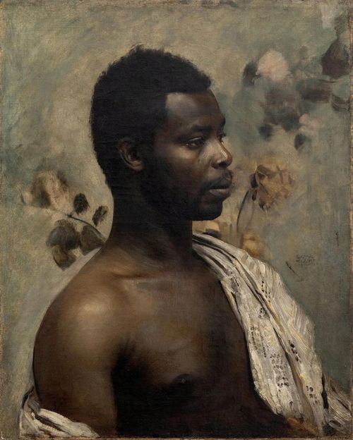 Bức chân dung Thân vương William Nii Nortey Dowuona bởi họa sĩ Gustav Klimt. Ảnh: Wienerroither & Kohlbacher.