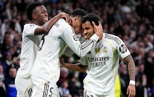 Rodrygo ăn mừng bàn thắng quan trọng, giải tỏa áp lực sau hơn 9 tháng không ghi bàn.