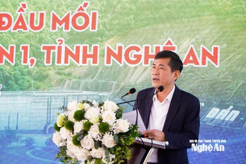 Đồng chí Thái Văn Thành - Phó Chủ tịch UBND tỉnh phát biểu tại buổi lễ. Ảnh: Tiến Hùng