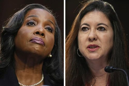 Thống đốc Fed Lisa Cook (trái) và cựu Thống đốc Adriana Kugler. (Ảnh: Getty Images).