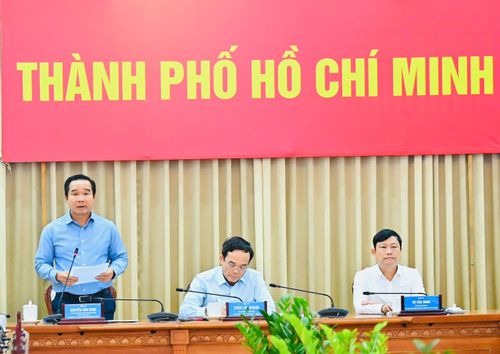  Chủ tịch UBND TPHCM Nguyễn Văn Được phát biểu. Ảnh: VIỆT DŨNG 