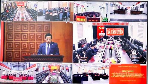 Hội nghị được tổ chức theo hình thức trực tiếp kết hợp trực tuyến từ điểm cầu tỉnh Lai Châu đến các điểm cầu xã, phường trên địa bàn.