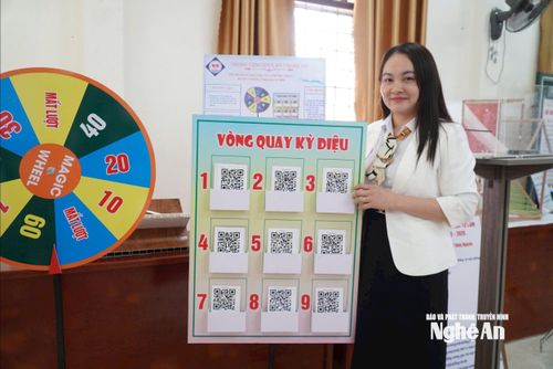 Một thiết bị dạy học được ứng dụng AI trong triển khai. Ảnh Mỹ Hà