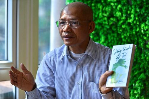 TS Nguyễn Mạnh Hùng - Chủ tịch HĐQT Thái Hà Books, Ủy viên Ban chấp hành Hội Xuất bản Việt Nam, Phó ban Hợp tác quốc tế. Ảnh: Hoàng Đông.