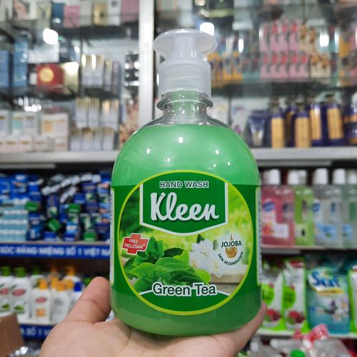  Sữa rửa tay Kleen - hương trà xanh. Ảnh: LZD. 