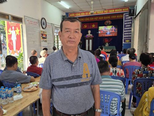 Ông Nguyễn Thế Bình, đảng viên nhiều năm gắn bó với công tác đoàn thể tại phường Tân Bình.