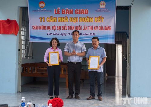 Lãnh đạo địa phương gửi thư cảm ơn các đơn vị tài trợ.