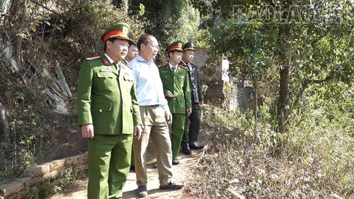  Lực lượng công an xã luôn bám sát địa bàn. 