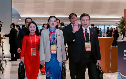 Các đoàn đại biểu tham dự Đại hội. 