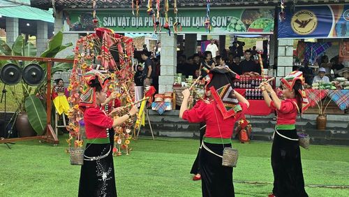 Những giai điệu dân ca, dân vũ chọn lọc đặc sắc, hấp dẫn do chính các chủ thể văn hóa thực hiện đánh thức không gian cảnh sắc và tâm linh tại Làng