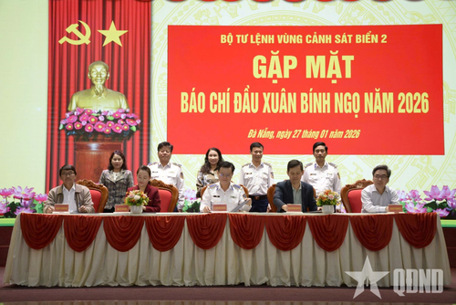  Bộ tư lệnh Vùng Cảnh sát biển 2 và các cơ quan thông tấn báo chí ký kết Chương trình phối hợp tuyên truyền.
