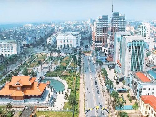 Khu vực trung tâm phường Trần Hưng Đạo, tỉnh Hưng Yên.